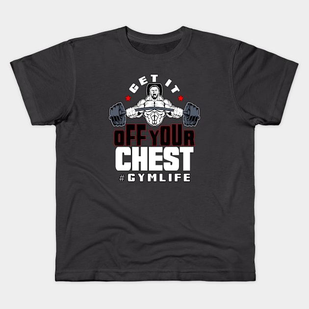 Get it off your chest Kids T-Shirt by Adrain